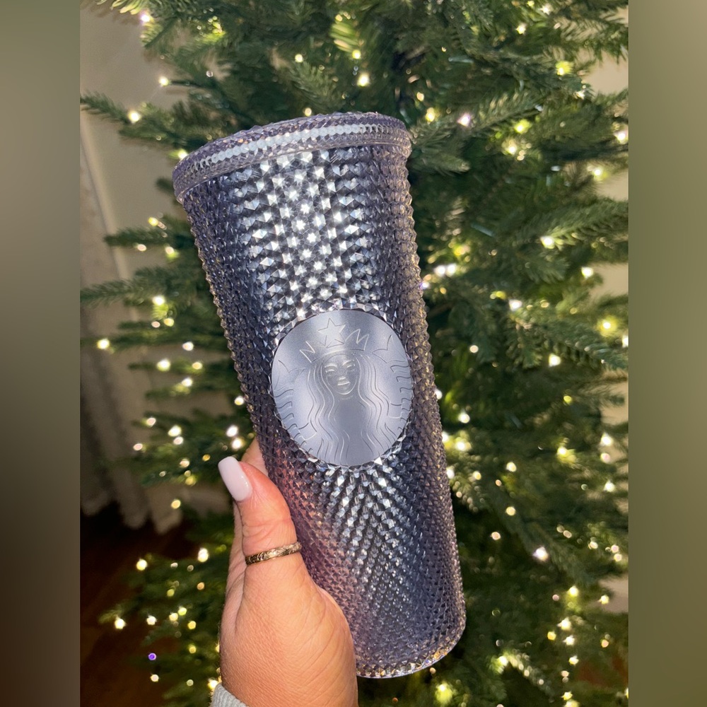 Starbucks Studded Bling Silver 24oz  Venti Tumbler